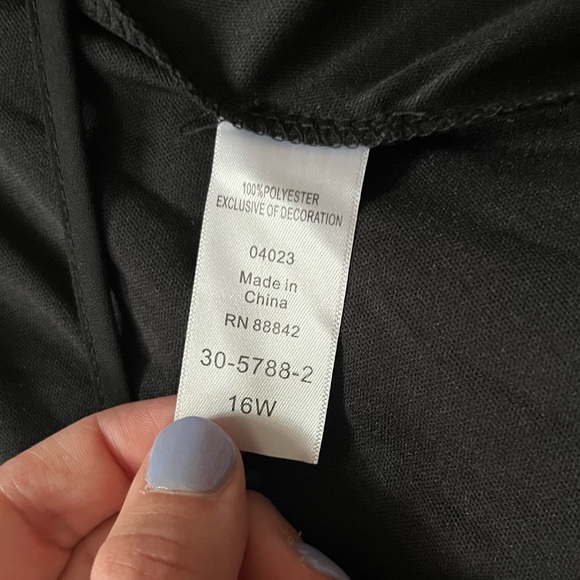 Roaman's Black Lace Blouse | 16 - Picture 12 of 12